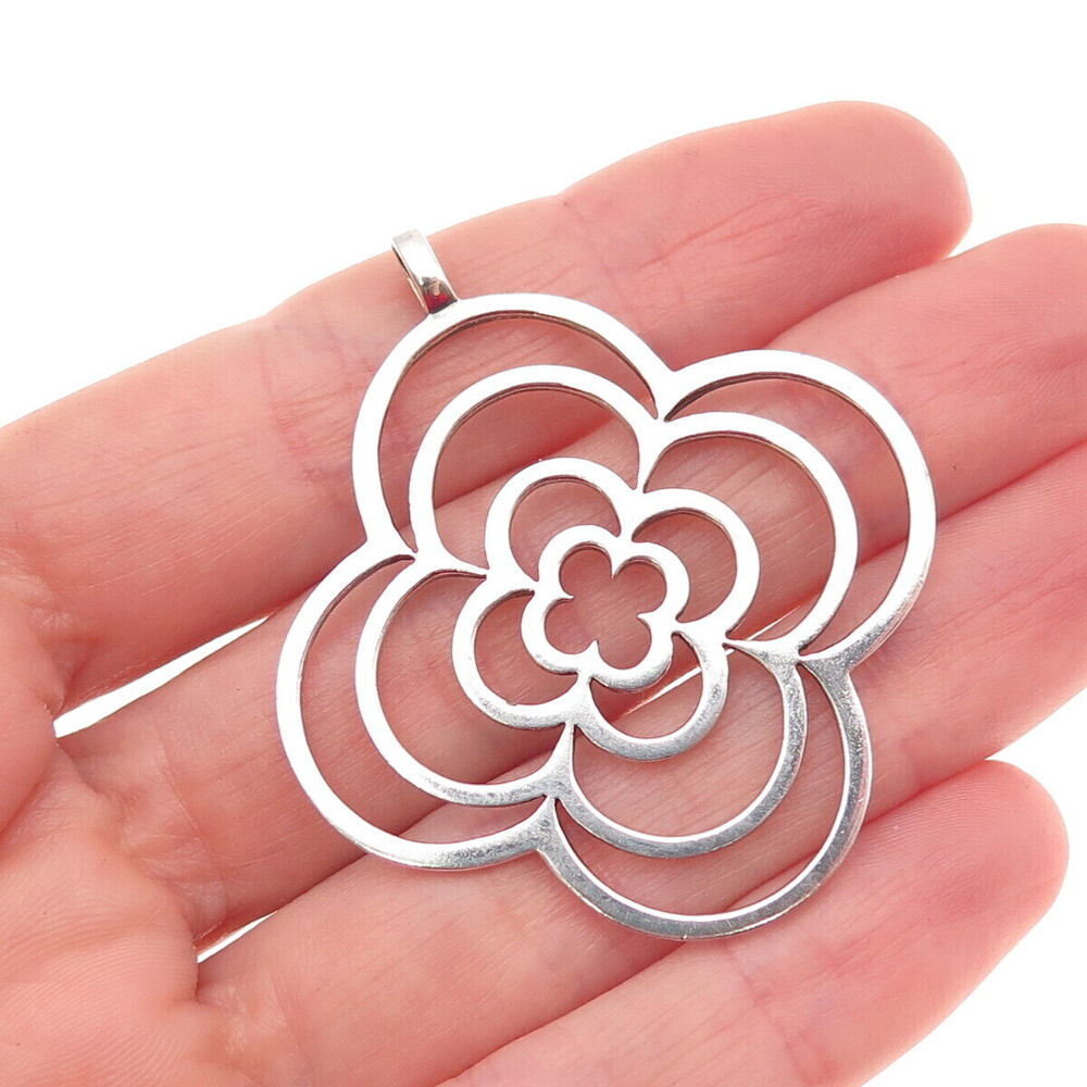 Heidi Klum 925 Sterling Silver Clover Pendant